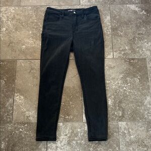 Madewell Women's Curvy Road Tripper Size 29 Black Skinny Jeans